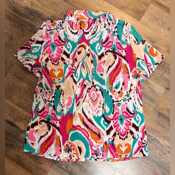 Colorful Patterned Women's blouse Sizes L and Small Available, NWOT - Picture 9 of 9